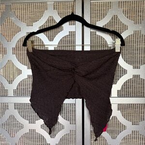 NWT SHEIN Dark Brown Women’s Crop Top